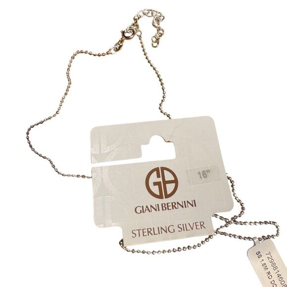Giani Bernini Sterling Silver bead link chain 16”Necklace - Picture 6 of 6